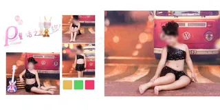 小猫儿童相册PSD模板