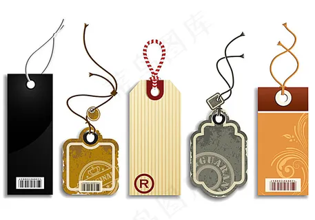矢量吊牌设计素材