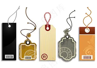矢量吊牌设计素材
