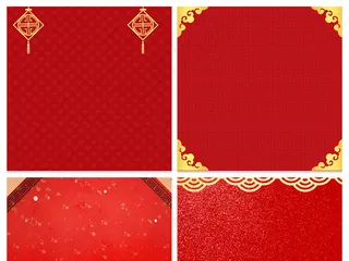 元旦红色喜庆主图背景