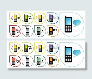网页通讯图标矢量素材