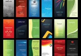 卡片名片背景矢量