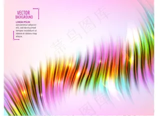 炫彩动感光效背景矢量素材