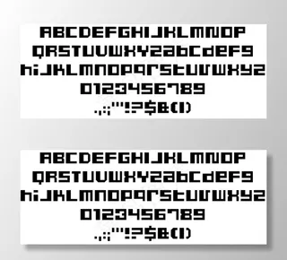 满是灰尘的字体