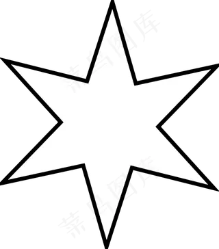 明星剪贴画轮廓