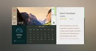 扁平风格日历界面图片