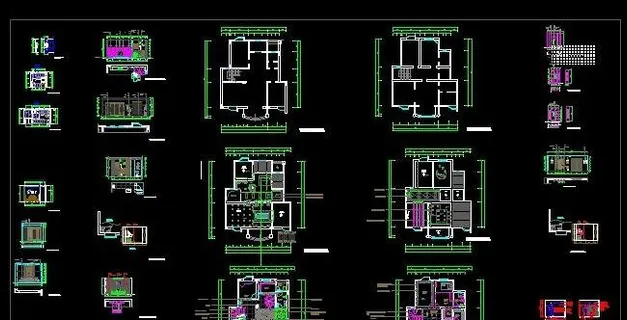 别墅全套室内装修设计图纸
