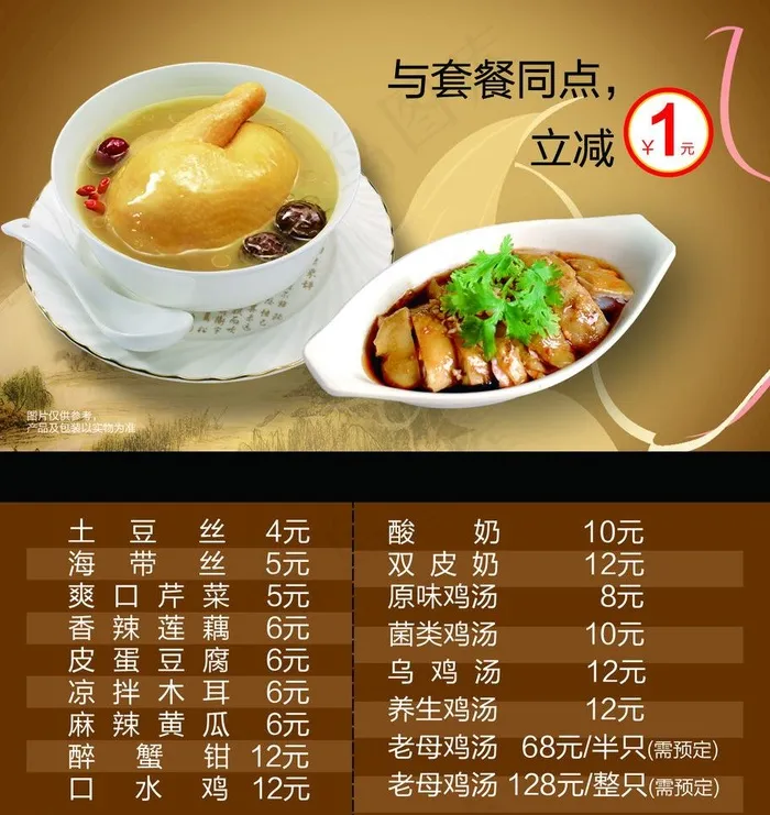 酒店 饭店优惠券图片psd模版下载