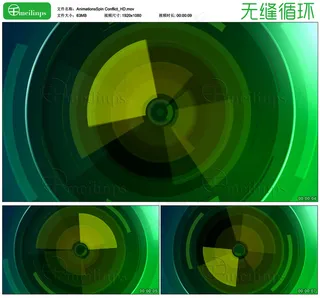 雷达扫描 背景循环素材HD