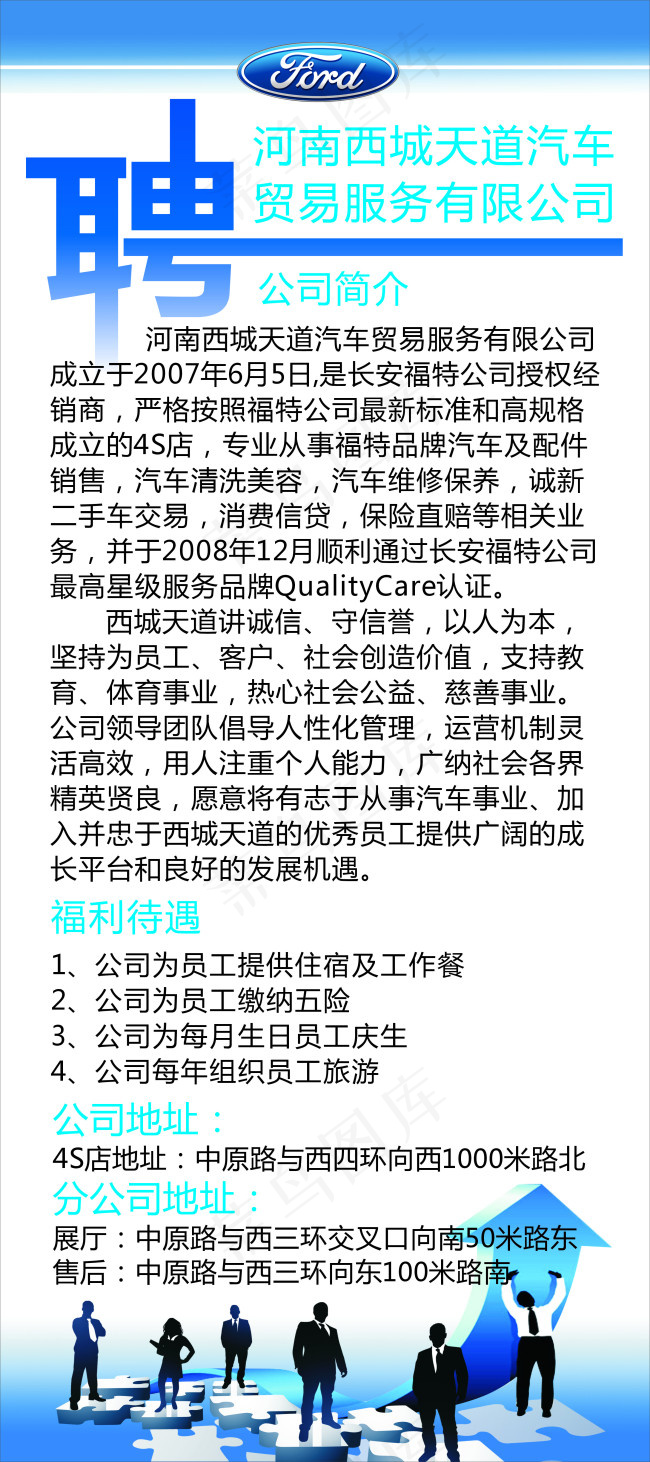 招聘展架cdr矢量模版下载