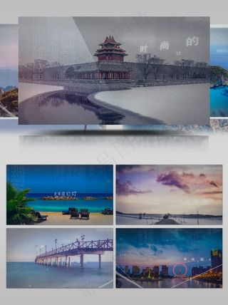 数字三维空间视差企业电影演示开场AE模板