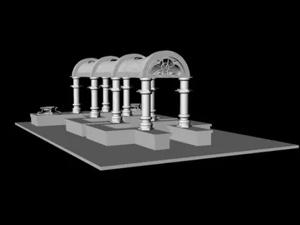 欧洲建筑模型图