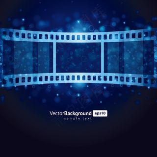胶片蓝色背景素材