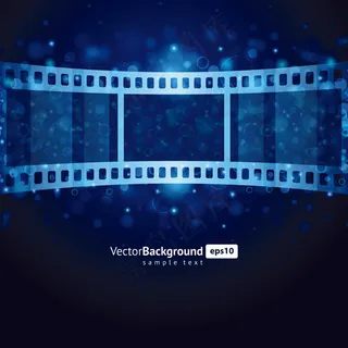 胶片蓝色背景素材