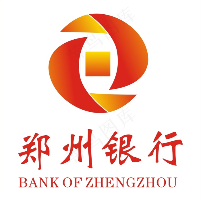郑州银行标志(350X350)cdr矢量模版下载