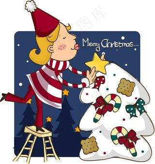 过圣诞节的孩子