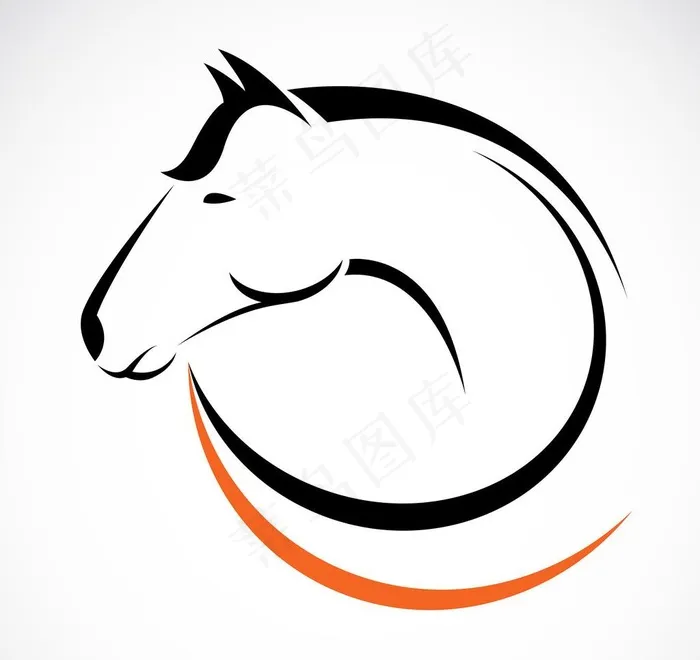 马创意广告图标的设计图片eps,ai矢量模版下载