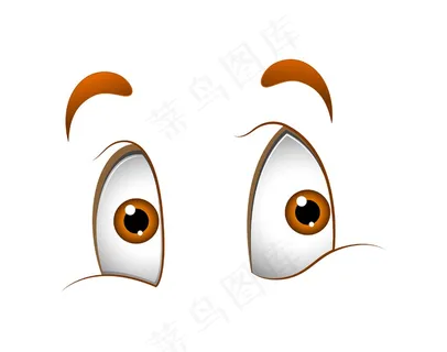 天真可爱卡通眼睛