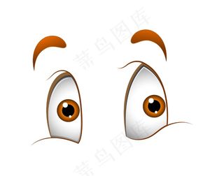 天真可爱卡通眼睛