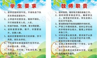 教师午托展板图片