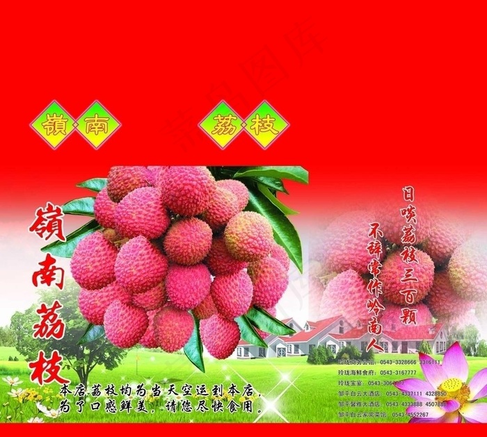 荔枝包装图片(5315X5079(DPI:300))psd模版下载