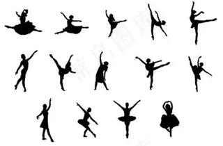 芭蕾舞矢量素材
