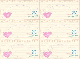 一款设计很可爱的浅颜色网店公告素材...
