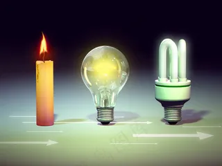 灯炮节能灯蜡烛