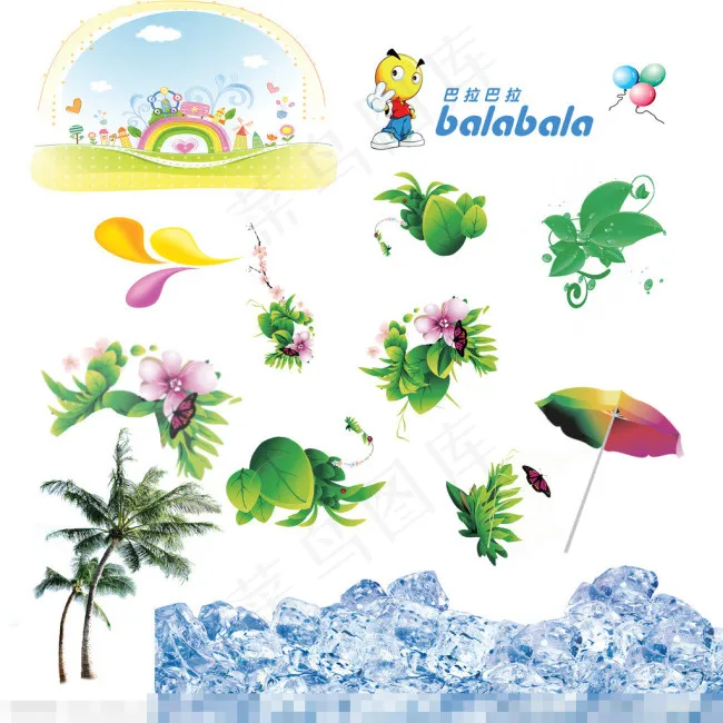 夏季素材素材下载(3543X3543(DPI:300))psd模版下载