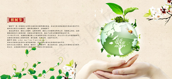 312植树节简介宣传展板