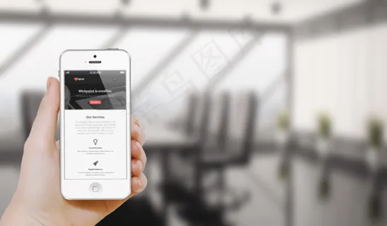 手拿手机装饰素材图片