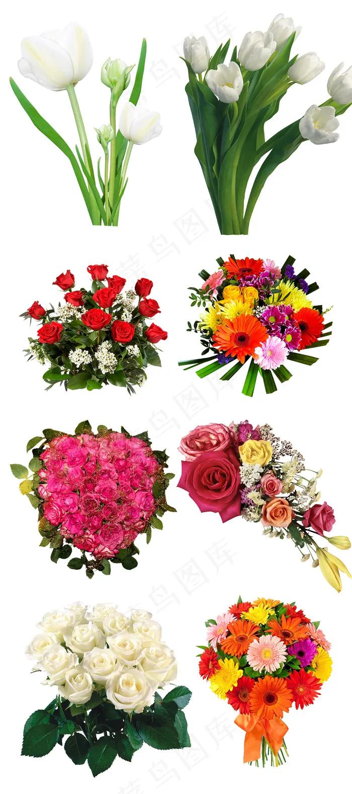 高清清新节日花束免抠png图片ps...(1026X2311(DPI:300))psd模版下载