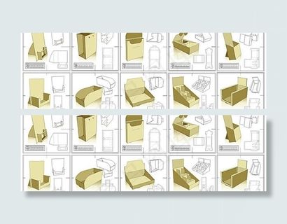 10种型号的包装设计和模具刀具文件...