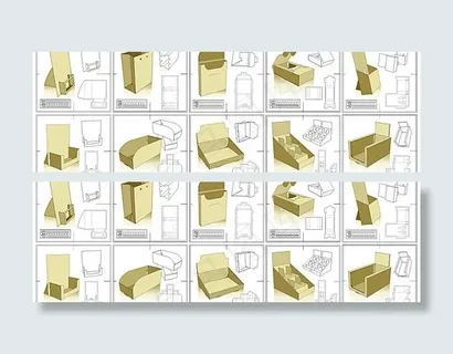 10种型号的包装设计和模具刀具文件...