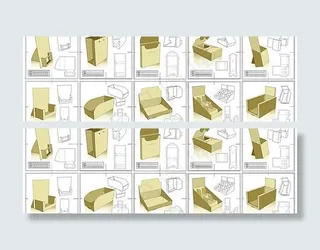 10种型号的包装设计和模具刀具文件...
