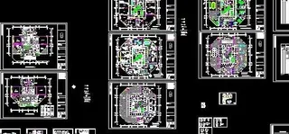 1层大堂20-23F办公楼室内装修...