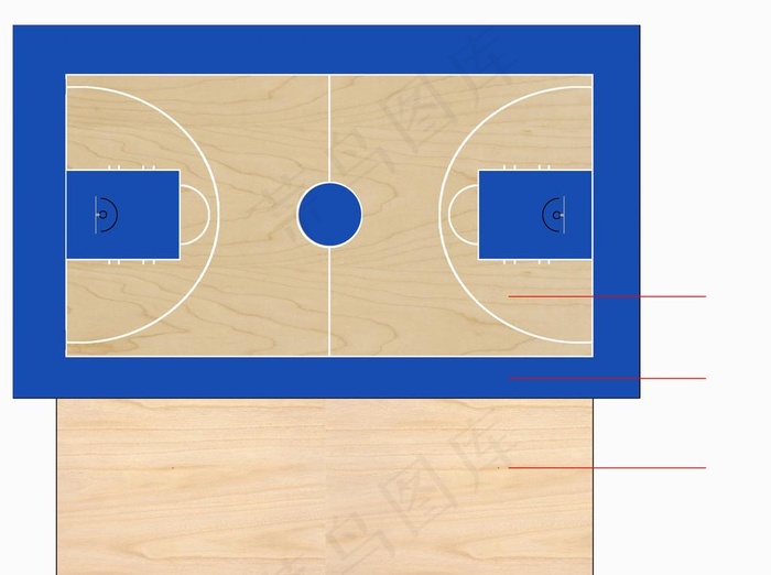 篮球场设计图图片psd模版下载