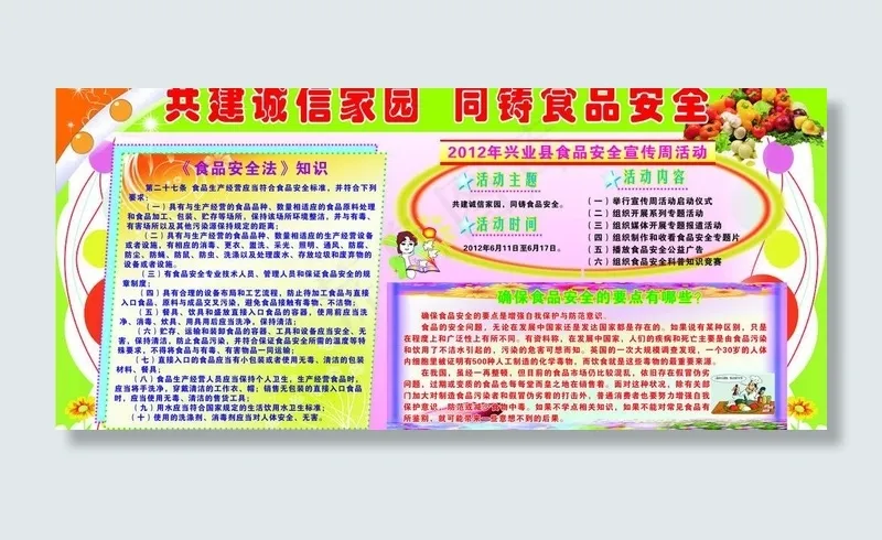 诚信食品安全图片cdr矢量模版下载