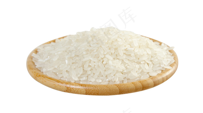 一盘雪白大米粮食粮仓储藏