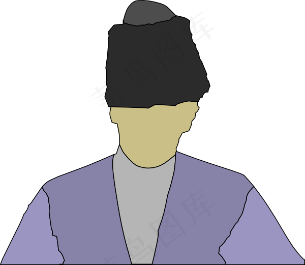 男人穿着俄罗斯帽夹艺术