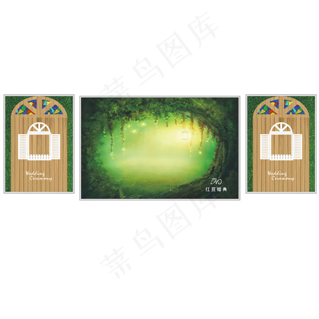 婚礼背景素材cdr矢量模版下载