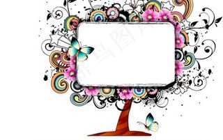 粉色花卉 矢量素材