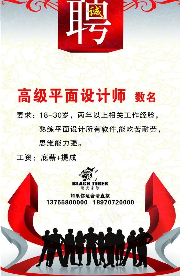 招聘图片cdr矢量模版下载