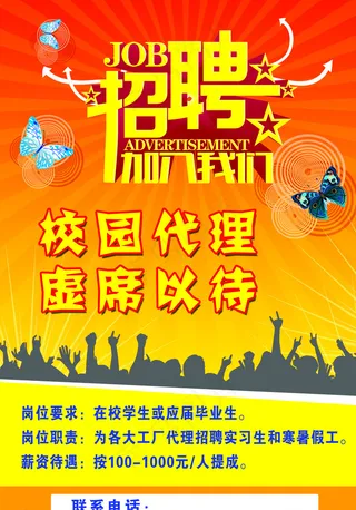 招聘海报图片
