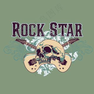 印花矢量图 街头潮流 人物 惊悚 ...