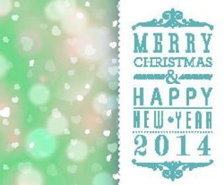 优雅的2014圣诞节背景矢量04