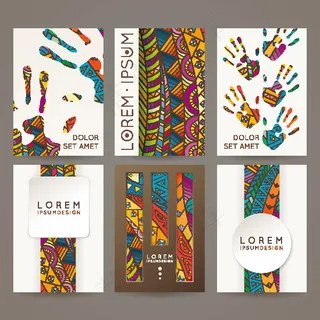 时尚彩色名片设计