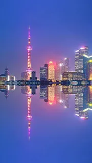 上海夜景高清摄影图片