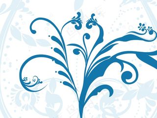 蓝色花卉图案的背景