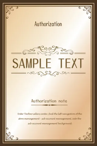 欧式边框花纹背景海报设计